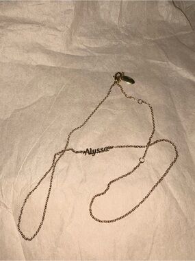 Custom Alyssa Name Necklace